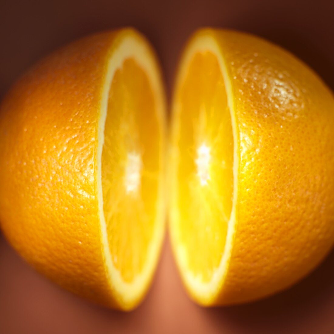 A halved orange