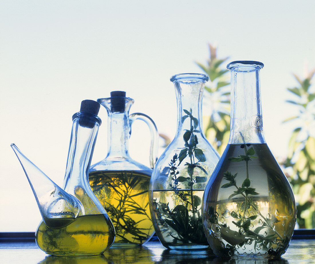 Various herb oils