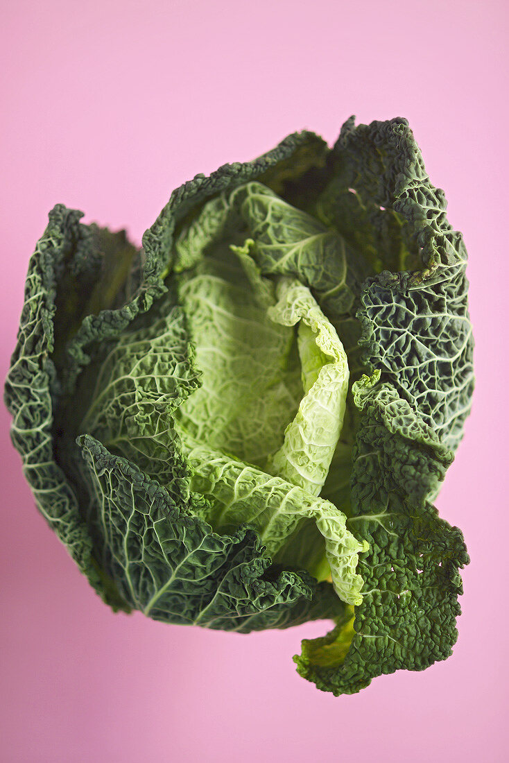 A savoy cabbage