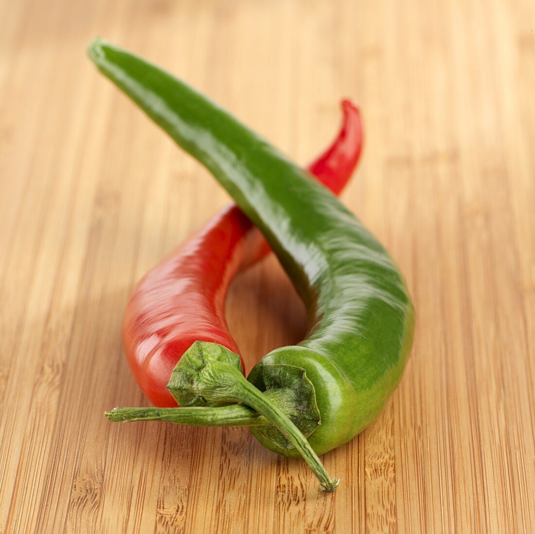 Red and green chillies