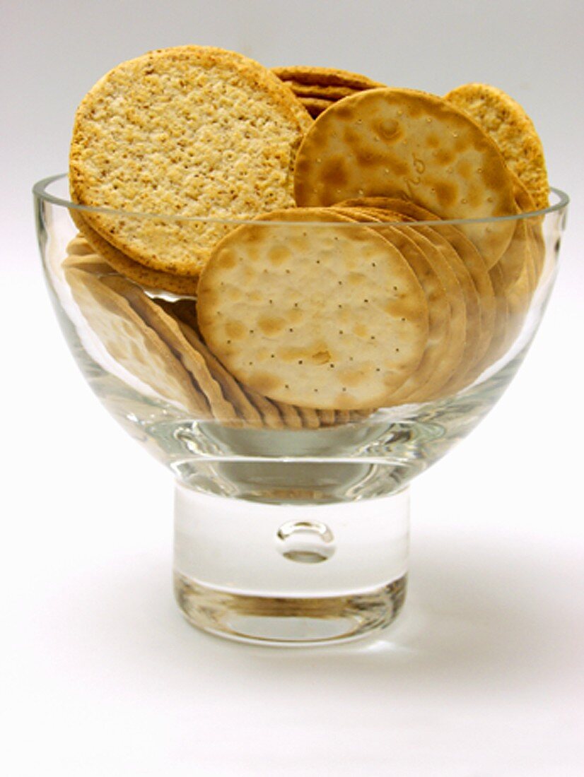 Cracker in Glasschale