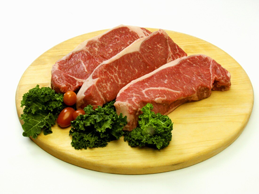 Three Top Loin Steaks