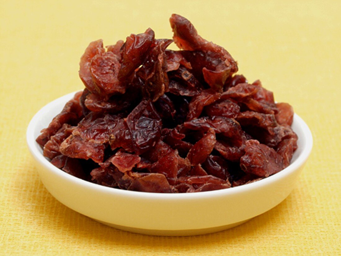 Dried Cranberries in a Dish