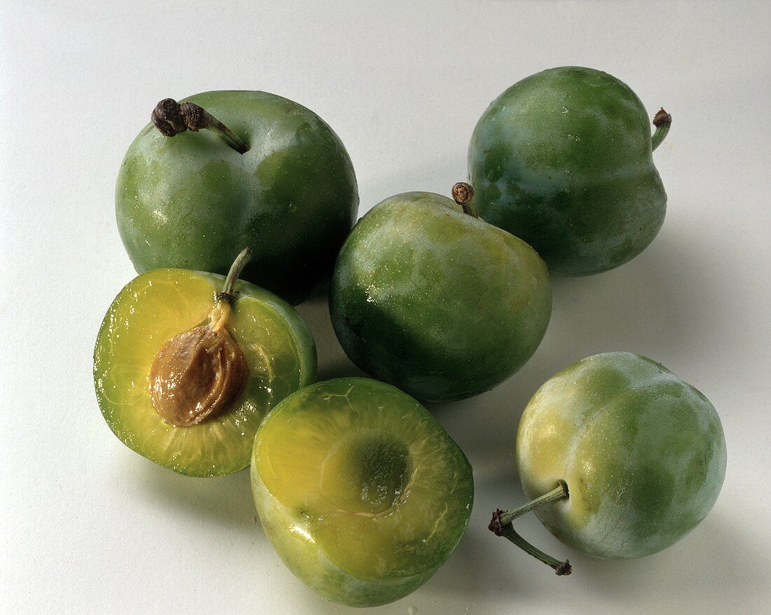 Yellow Plums; one Half