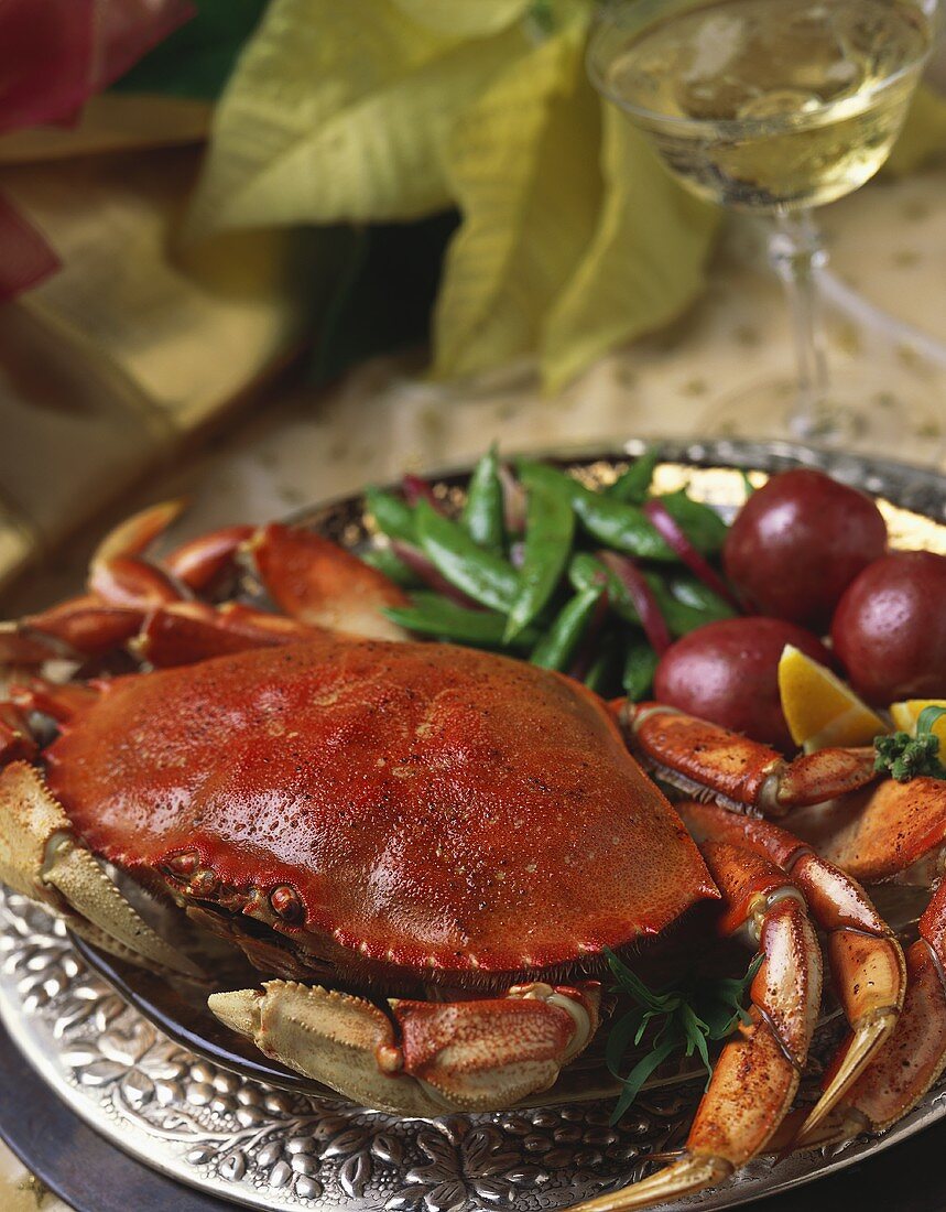 Crab Dinner with White Wine