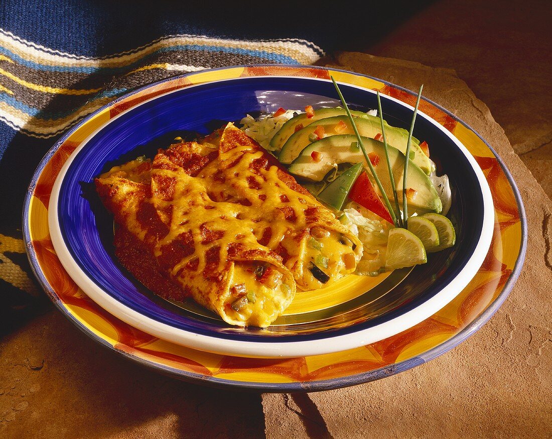 Cheese Enchiladas with Avocado