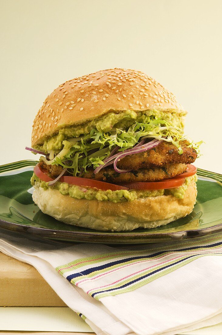 Schnitzelburger mit Guacamole