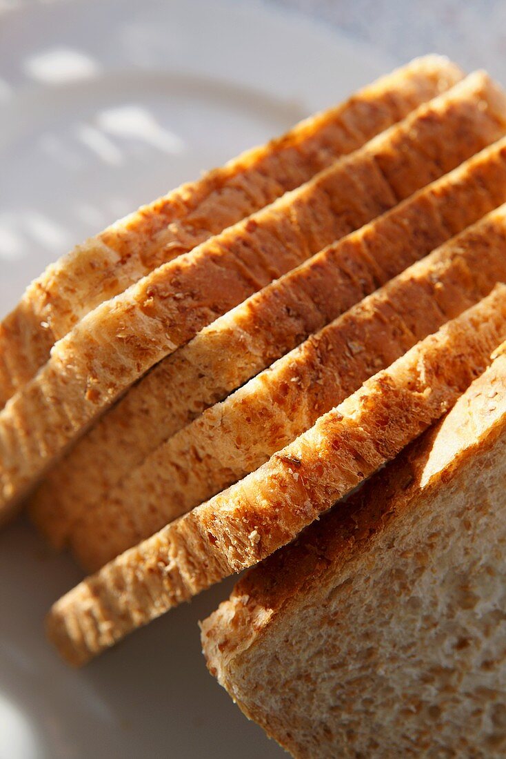 Slices of wholemeal bread