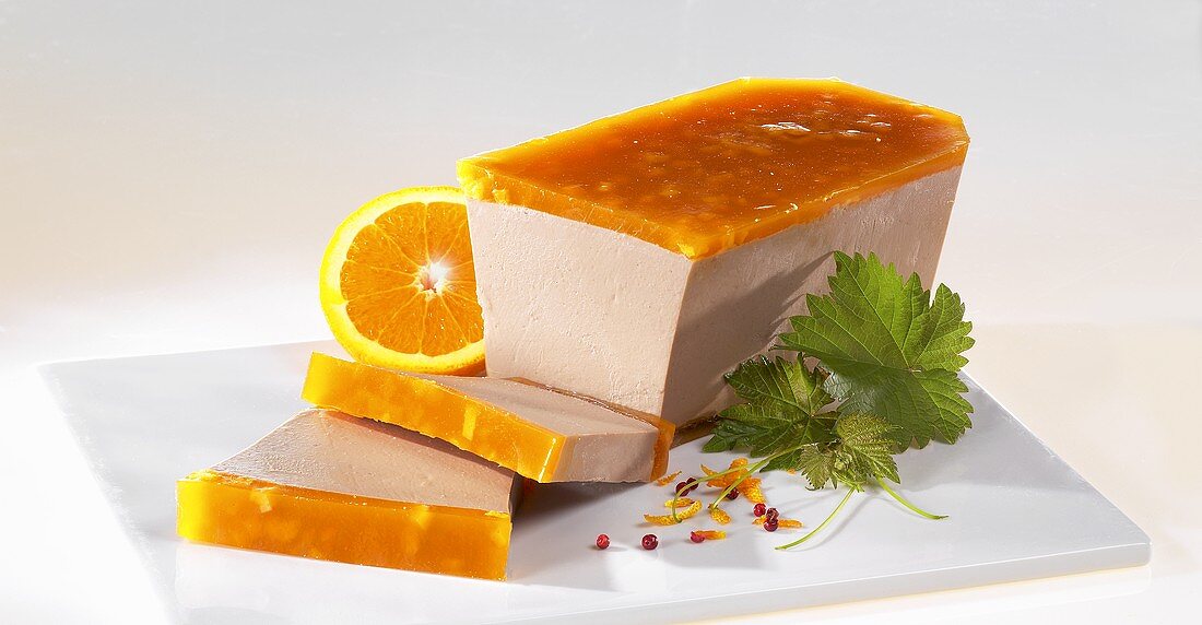 Duck pate with orange