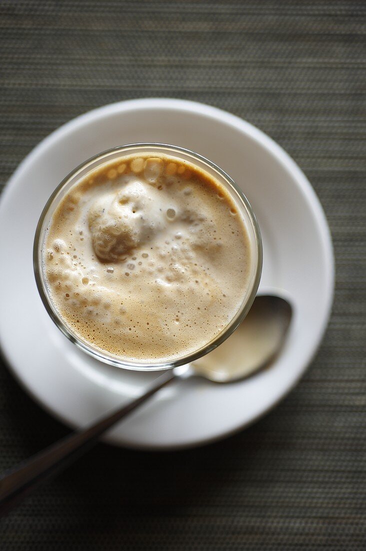 Affogato; Ice Cream Coffee Dessert; From Above