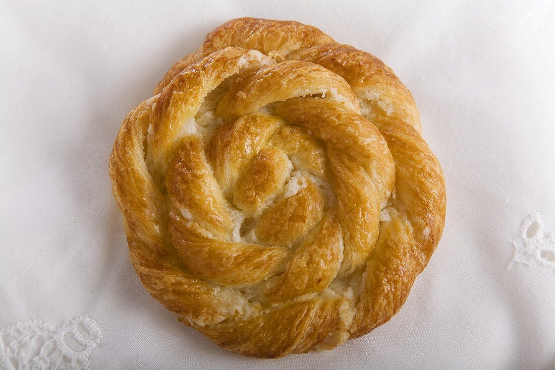 Round Braided Pastry; From Above