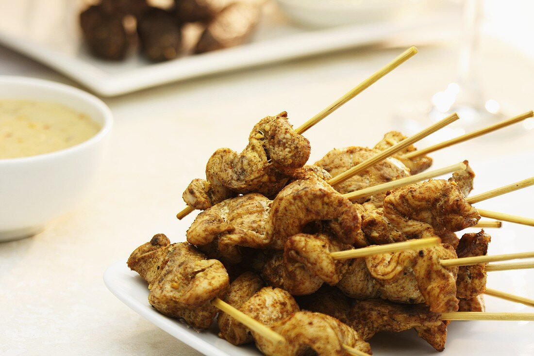 Chicken with satay sauce