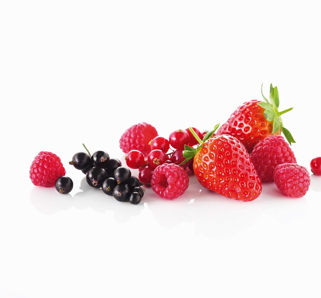 Various types of fresh berries