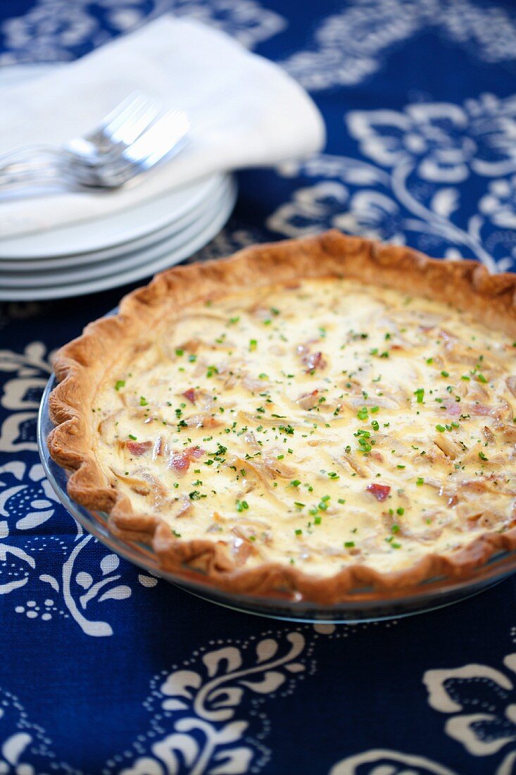 Quiche mit Vidalia-Zwiebeln