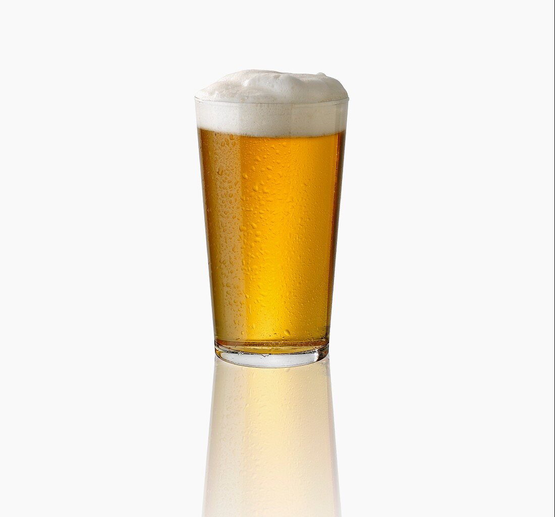 Ein Glas helles Lager-Bier
