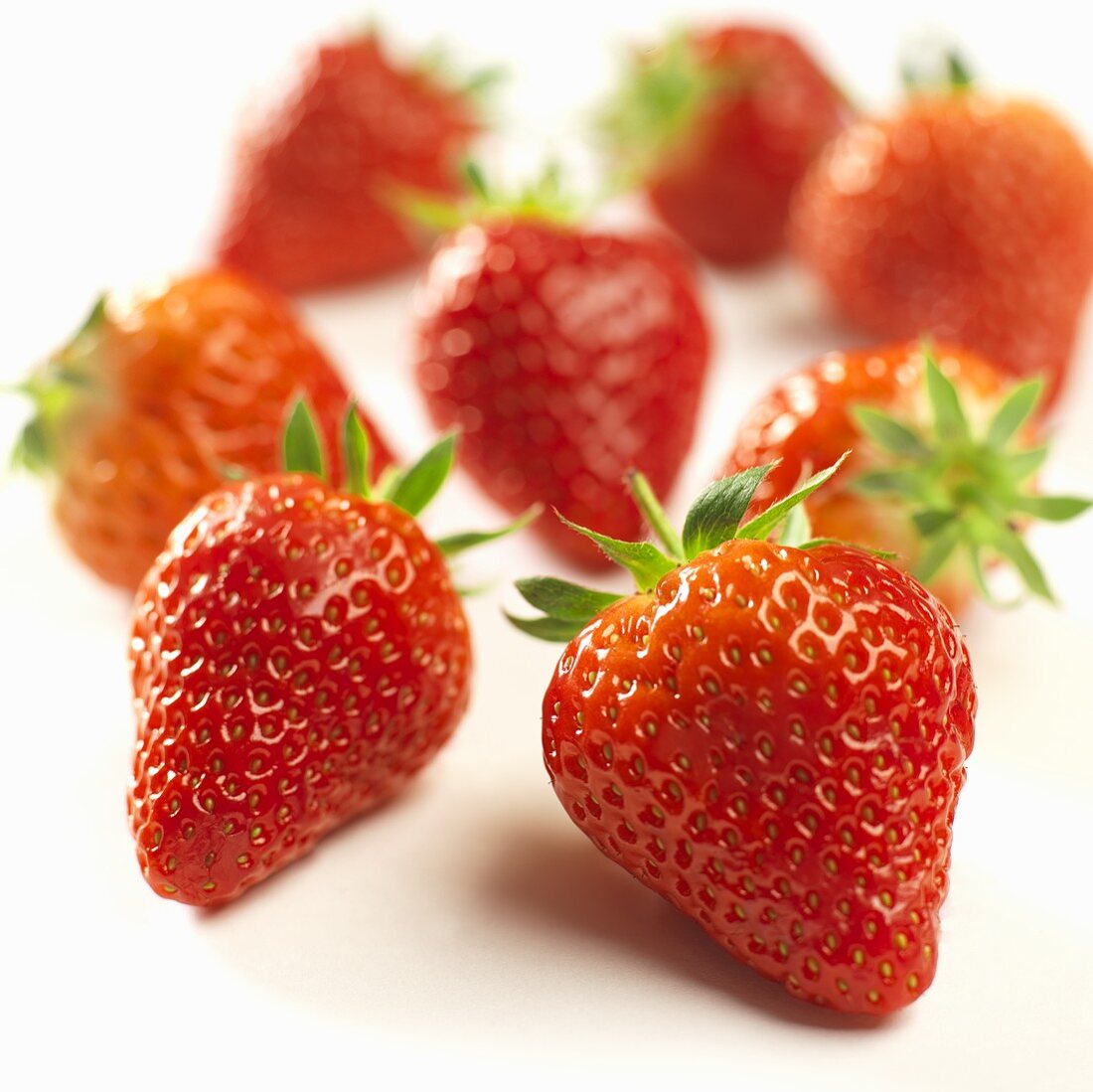 Mehrere Erdbeeren