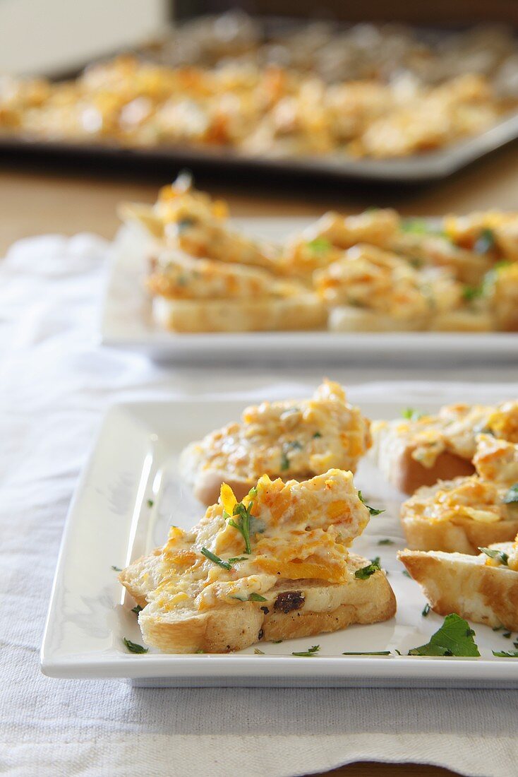 Canapés with fish