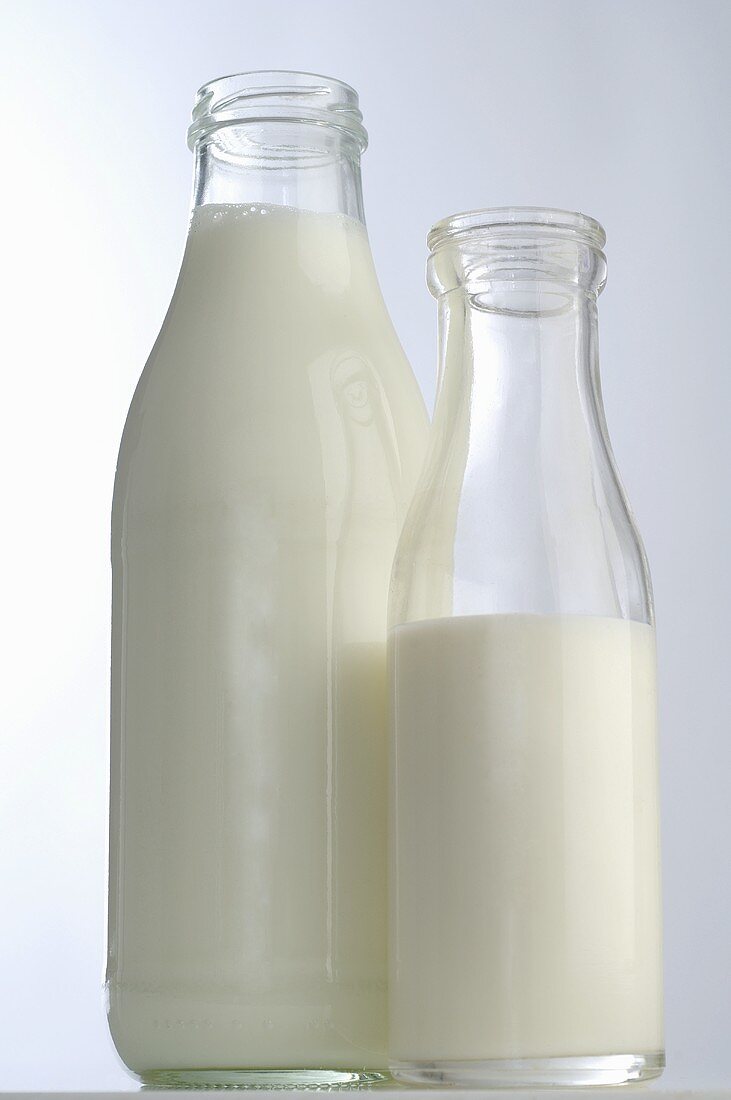 Two bottles of milk