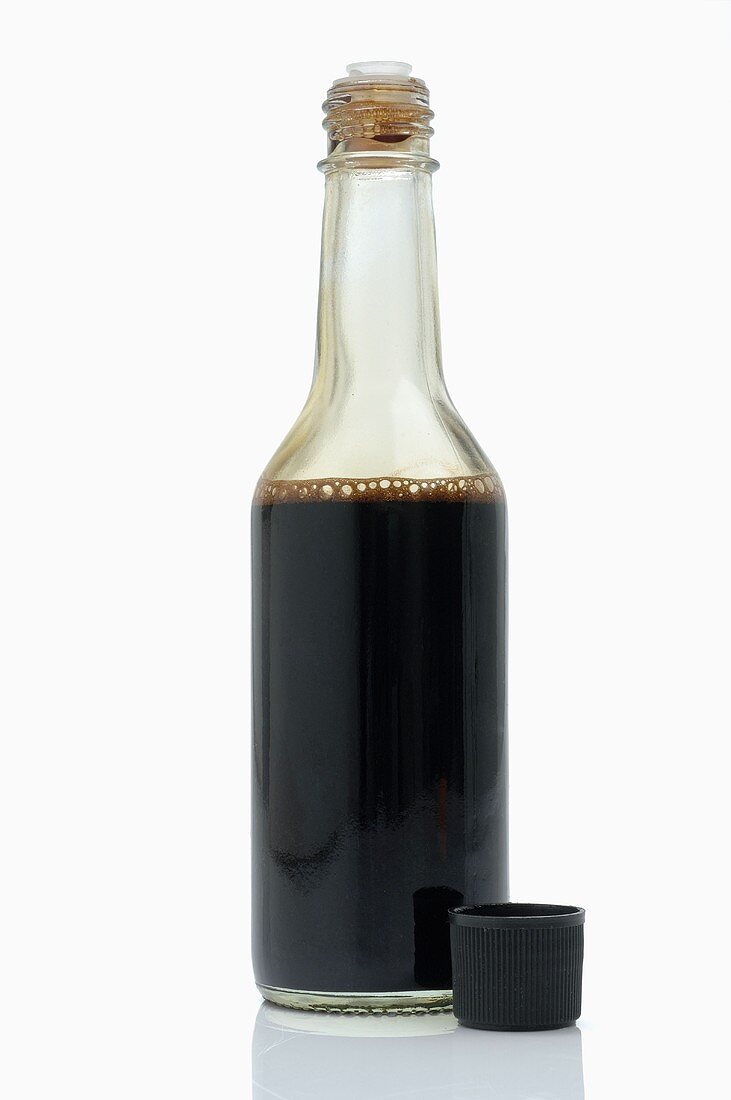 Soy sauce in bottle