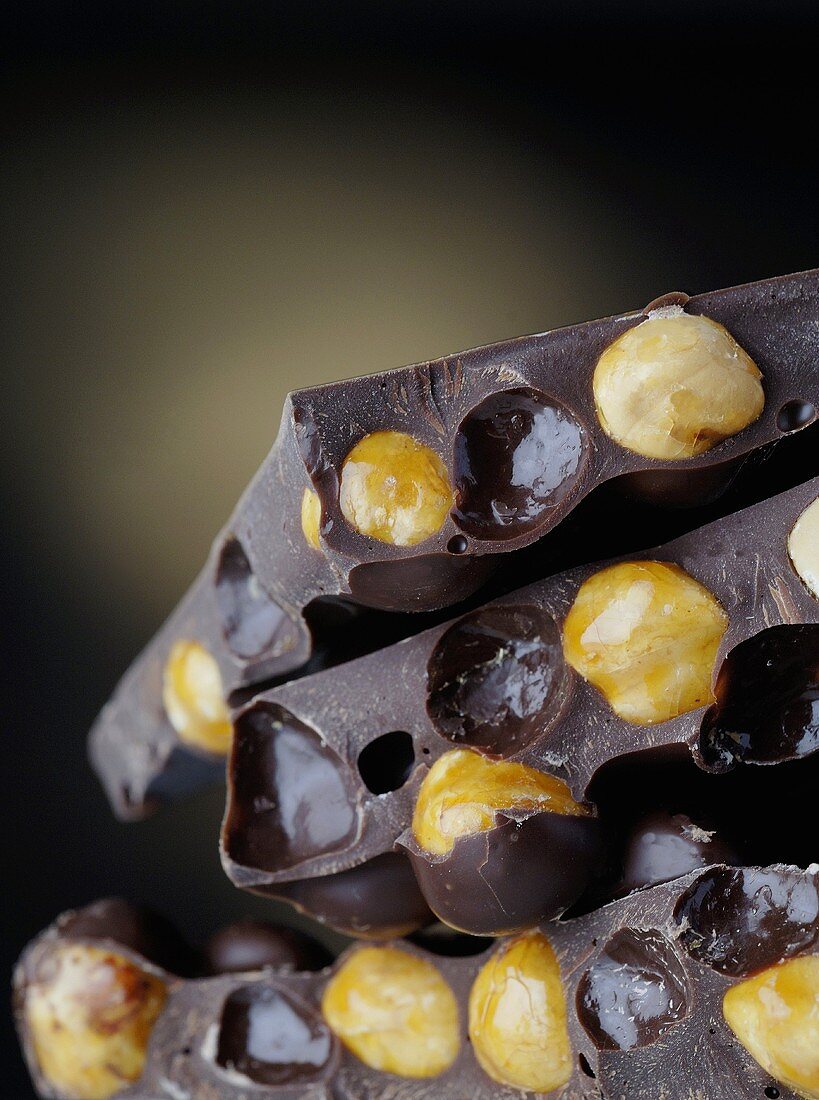 Hazelnut chocolate (close-up)