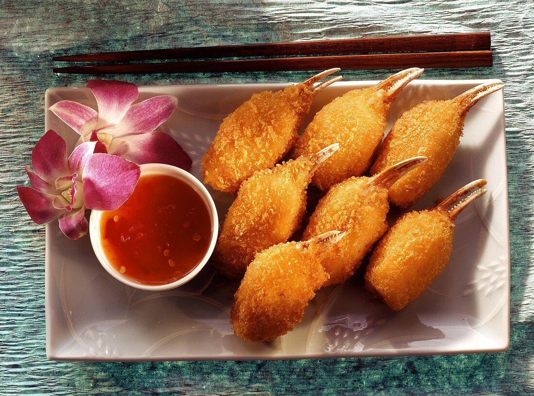 Crisp deep-fried Crayfish Claws