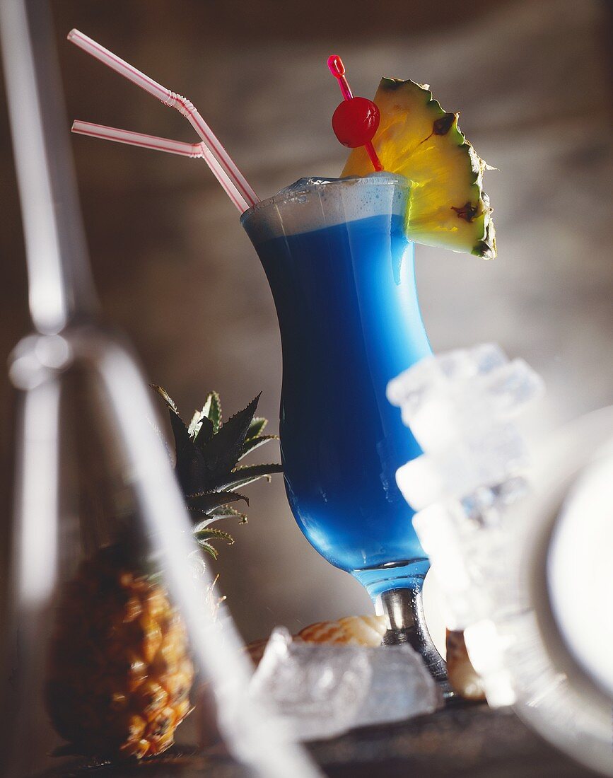Blue Curaçao cocktail