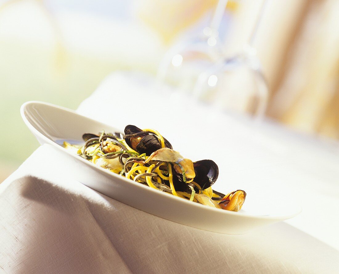 Pasta with mussels