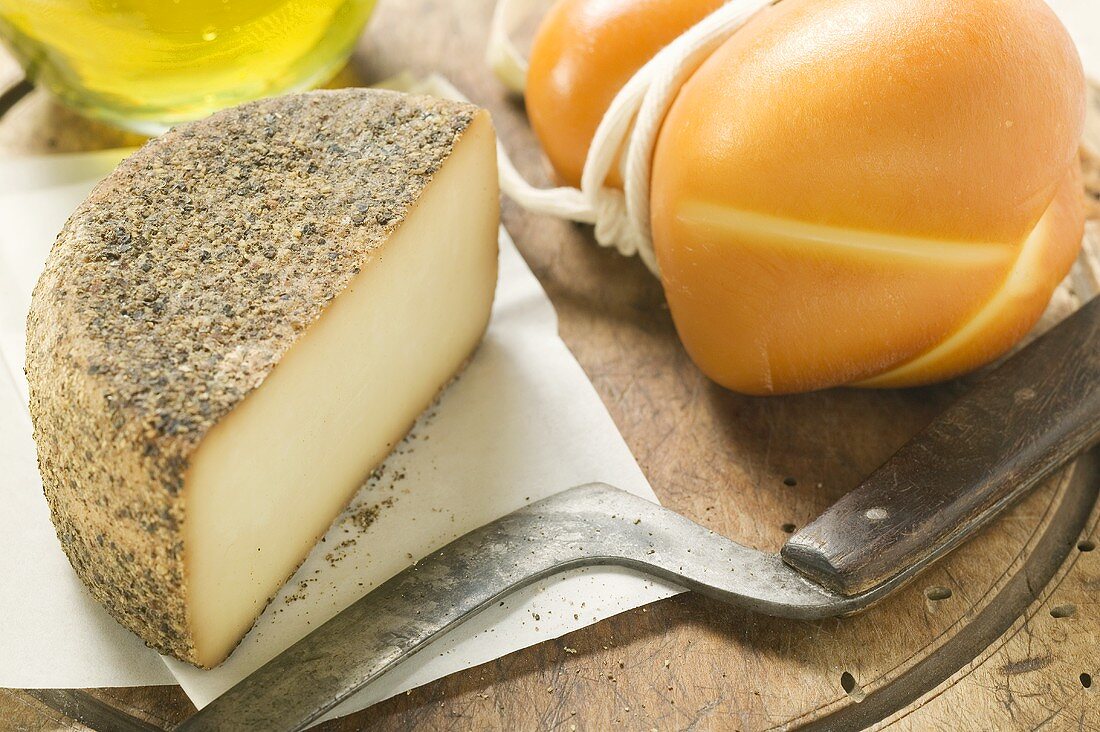 Peppered Pecorino and Provolone