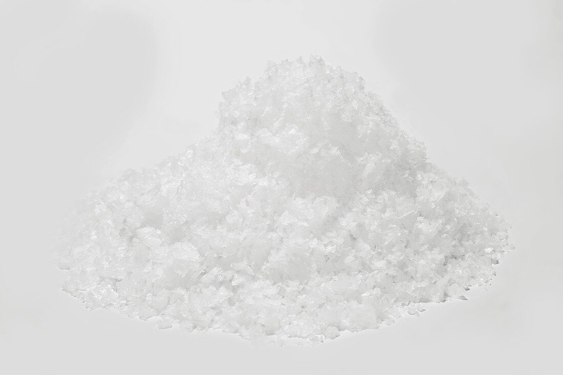 A heap of salt flakes