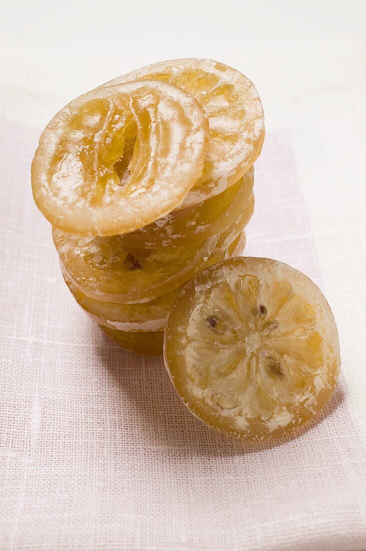 Candied lemon slices