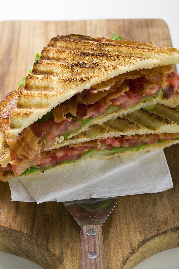 BLT sandwiches, toasted