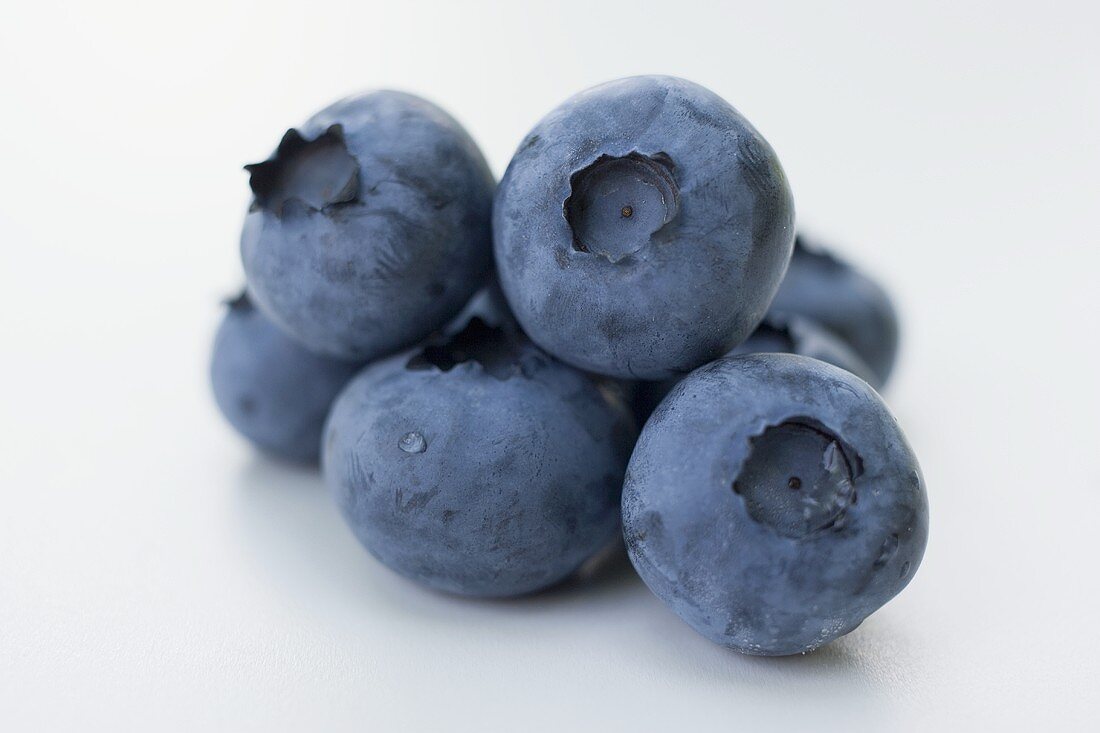 Several blueberries