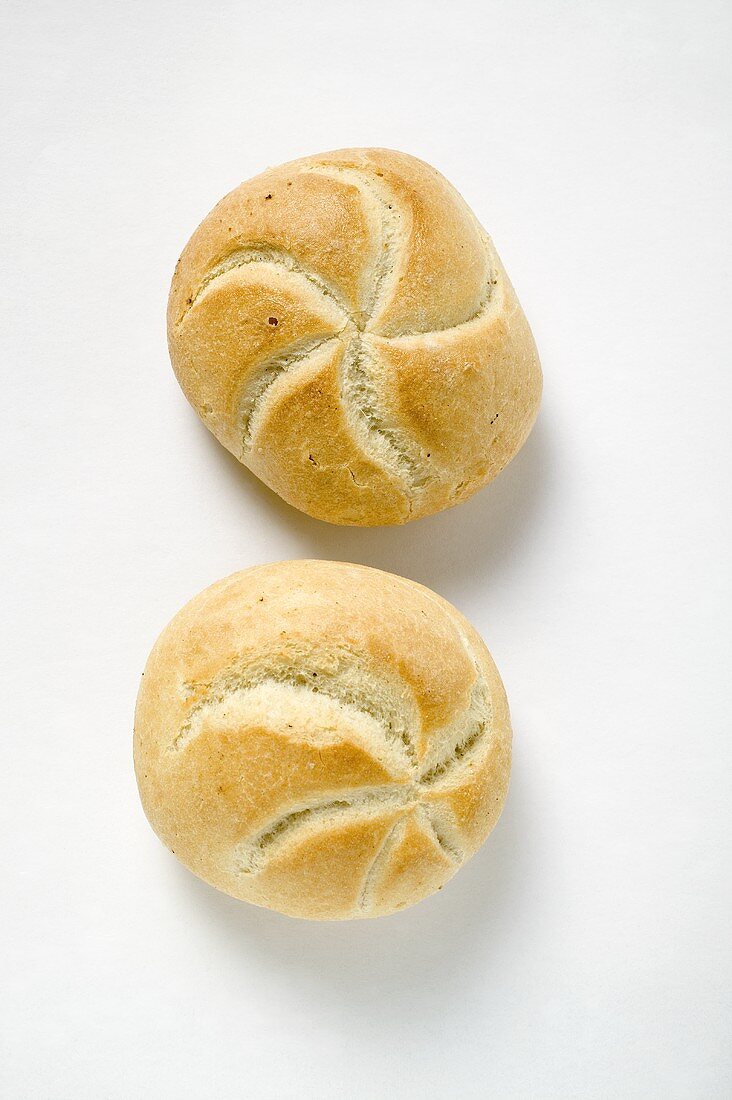 Two bread rolls