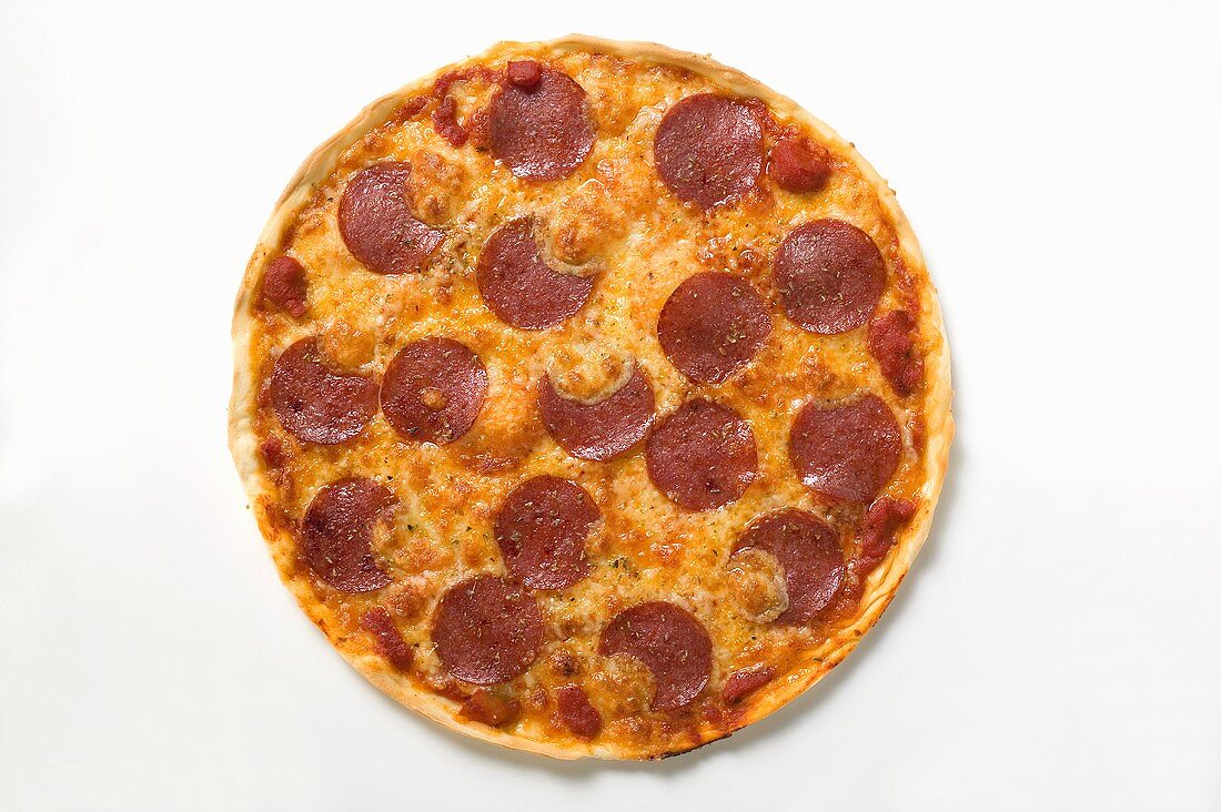 Whole pepperoni pizza