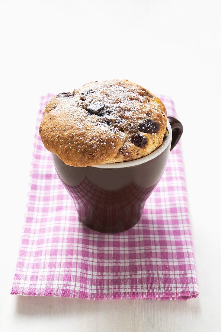 Schoko-Panettone in Espressotasse