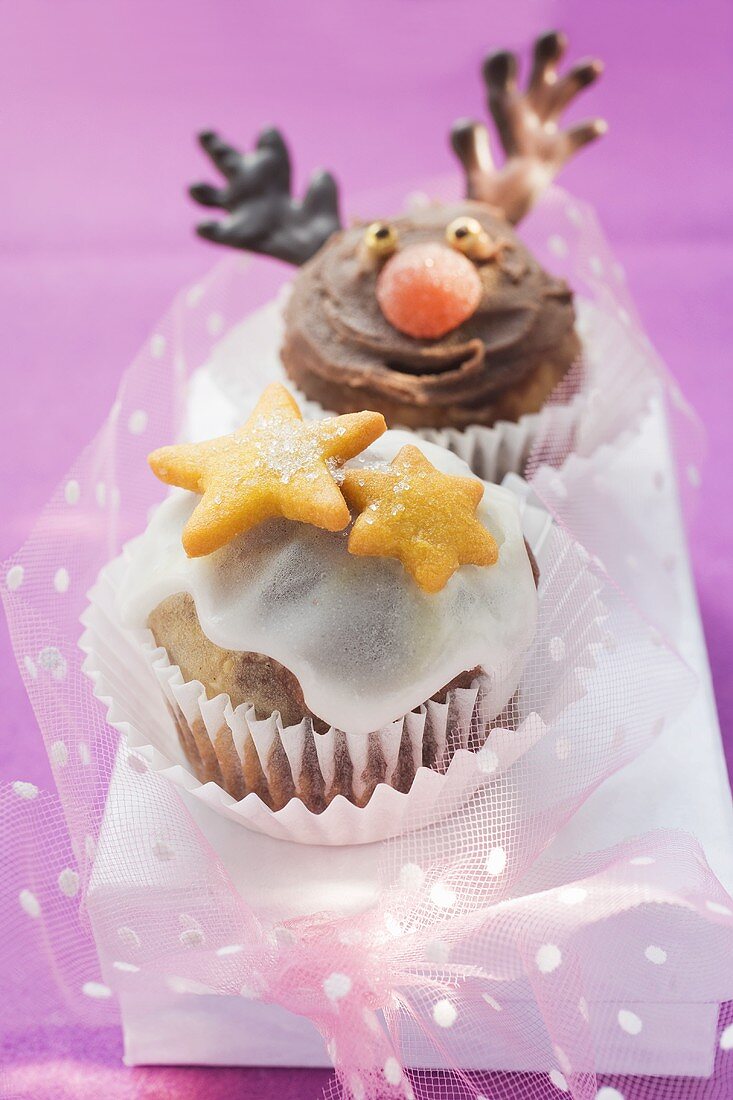Christmassy chocolate muffins