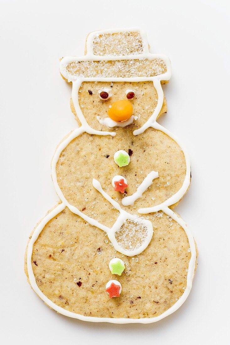 Spiced pastry snowman