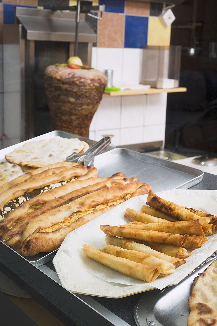 Turkish specialities in a snack bar