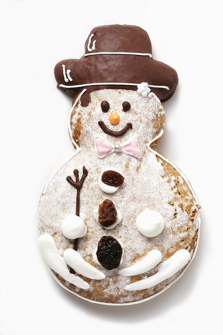 Gingerbread snowman biscuit