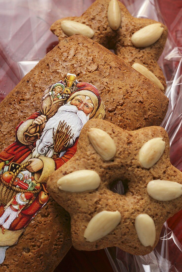 Gingerbread with Father Christmas motif