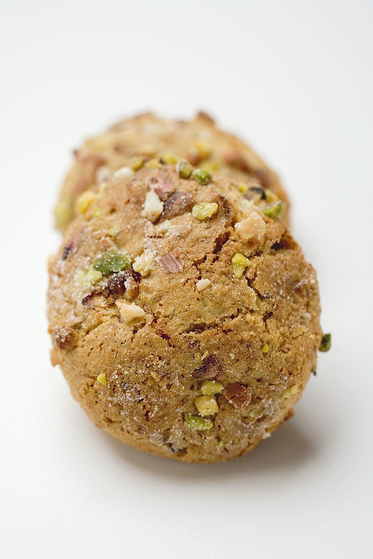 Italian almond biscuits with pistachios