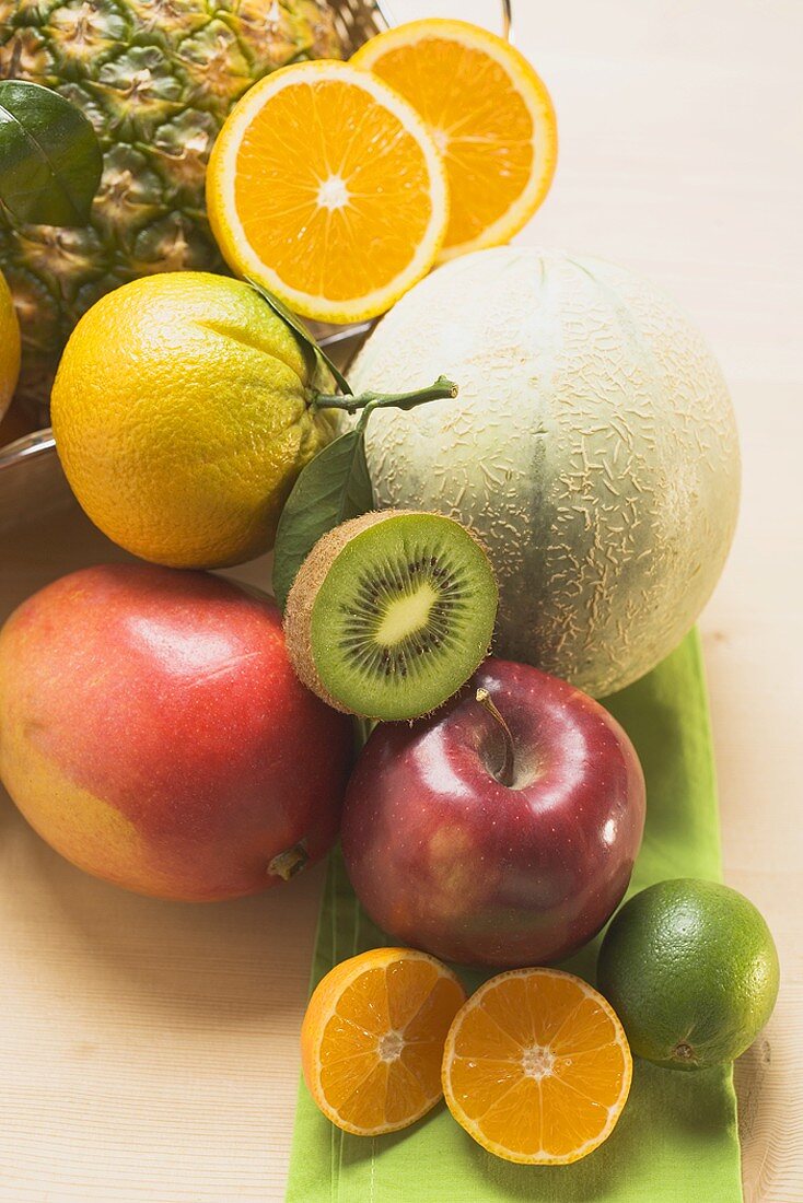 An assortment of fresh fruit