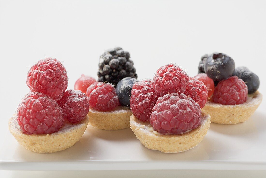 Several berry tarts