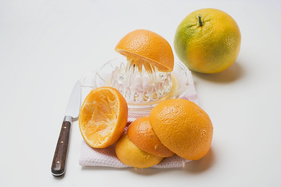 Squeezing oranges