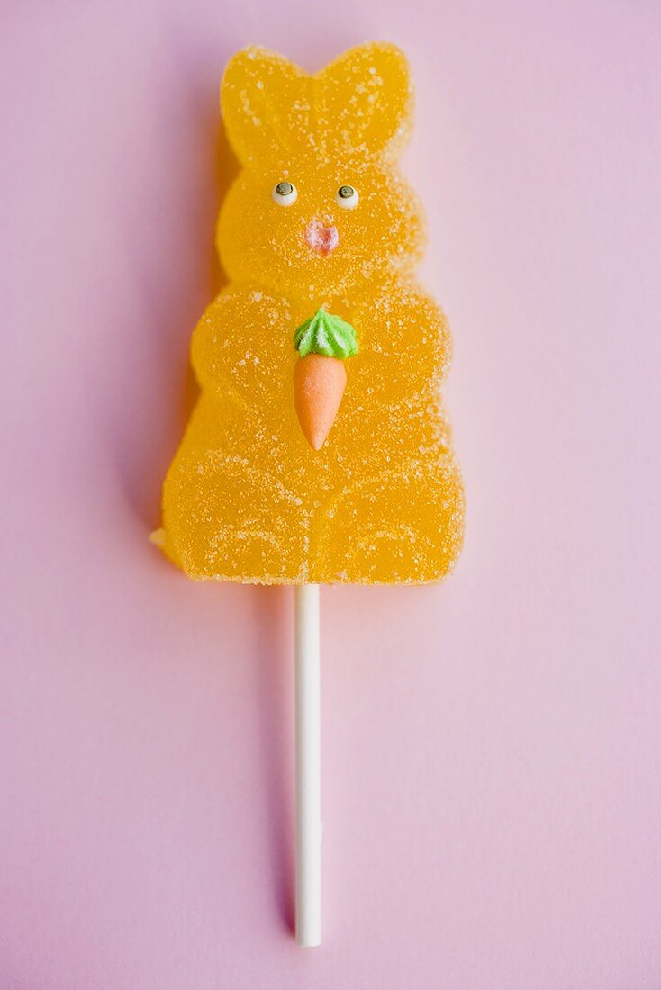 Jelly Easter Bunny on stick