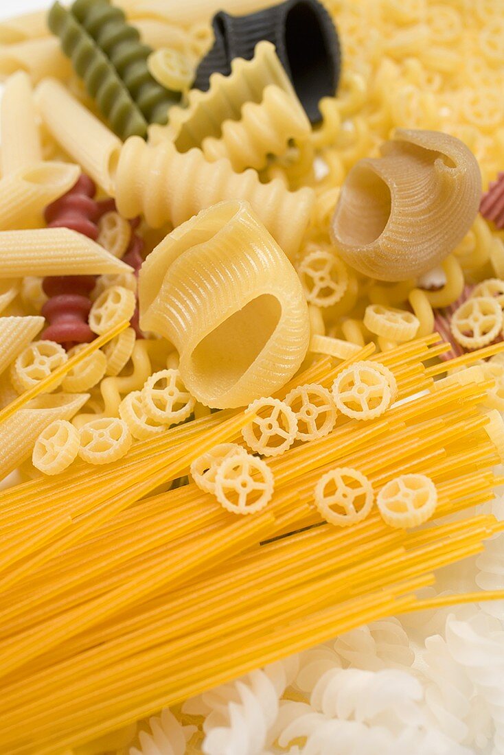 Various types of pasta (detail)