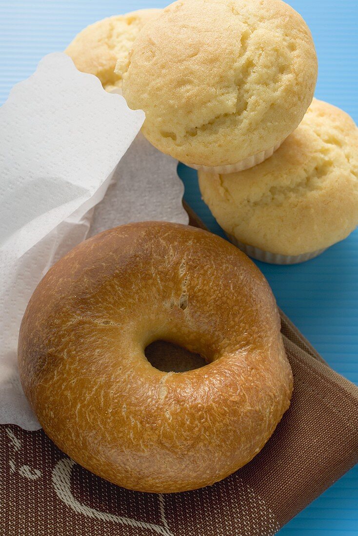 Bagel and muffins