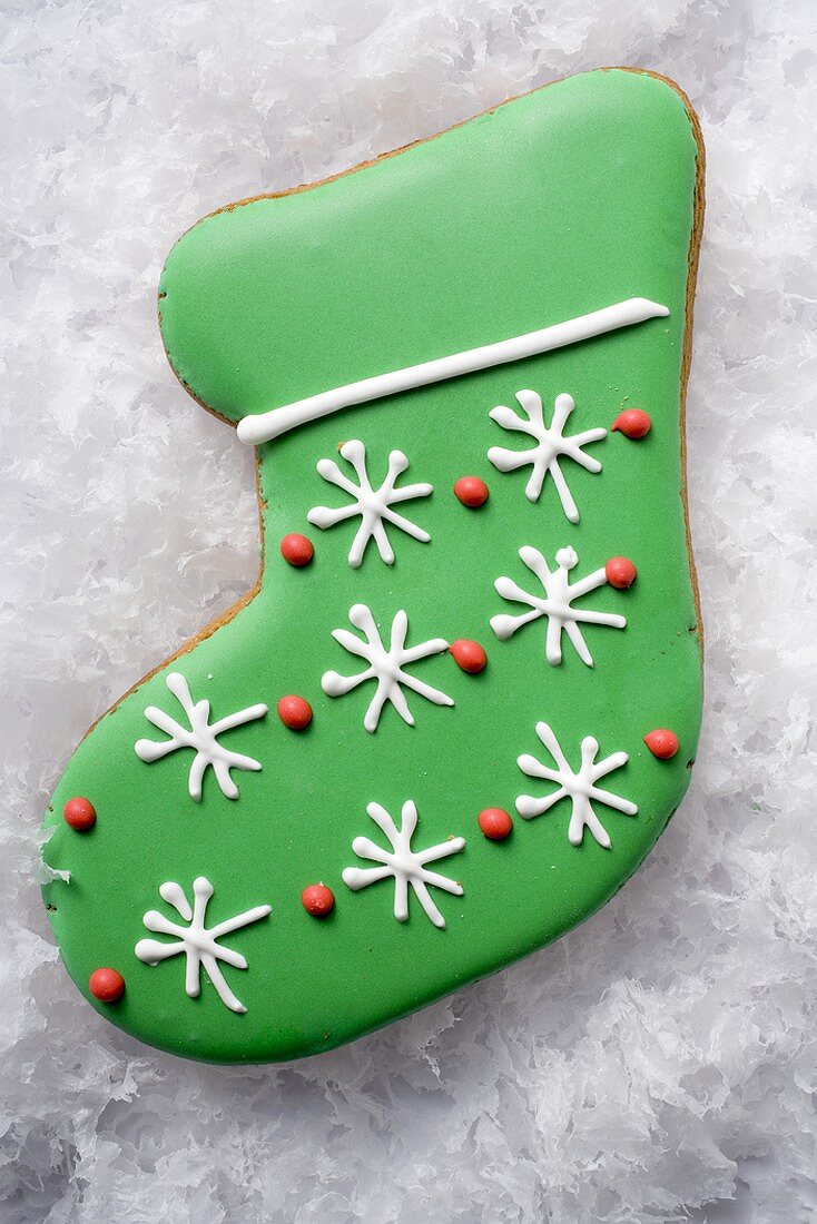 Christmas biscuit (green boot)
