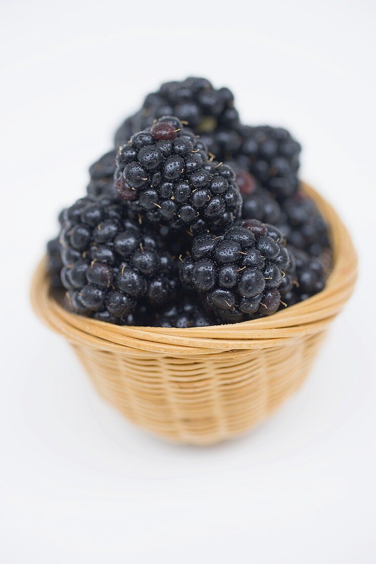 Blackberries in basket