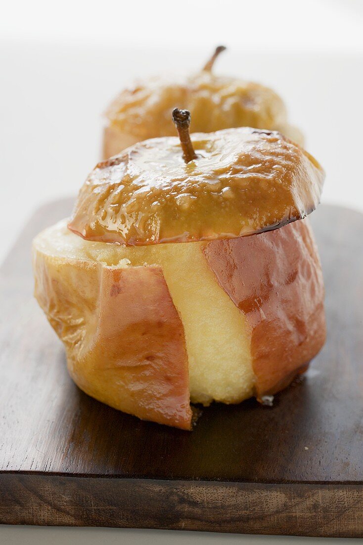 Two baked apples